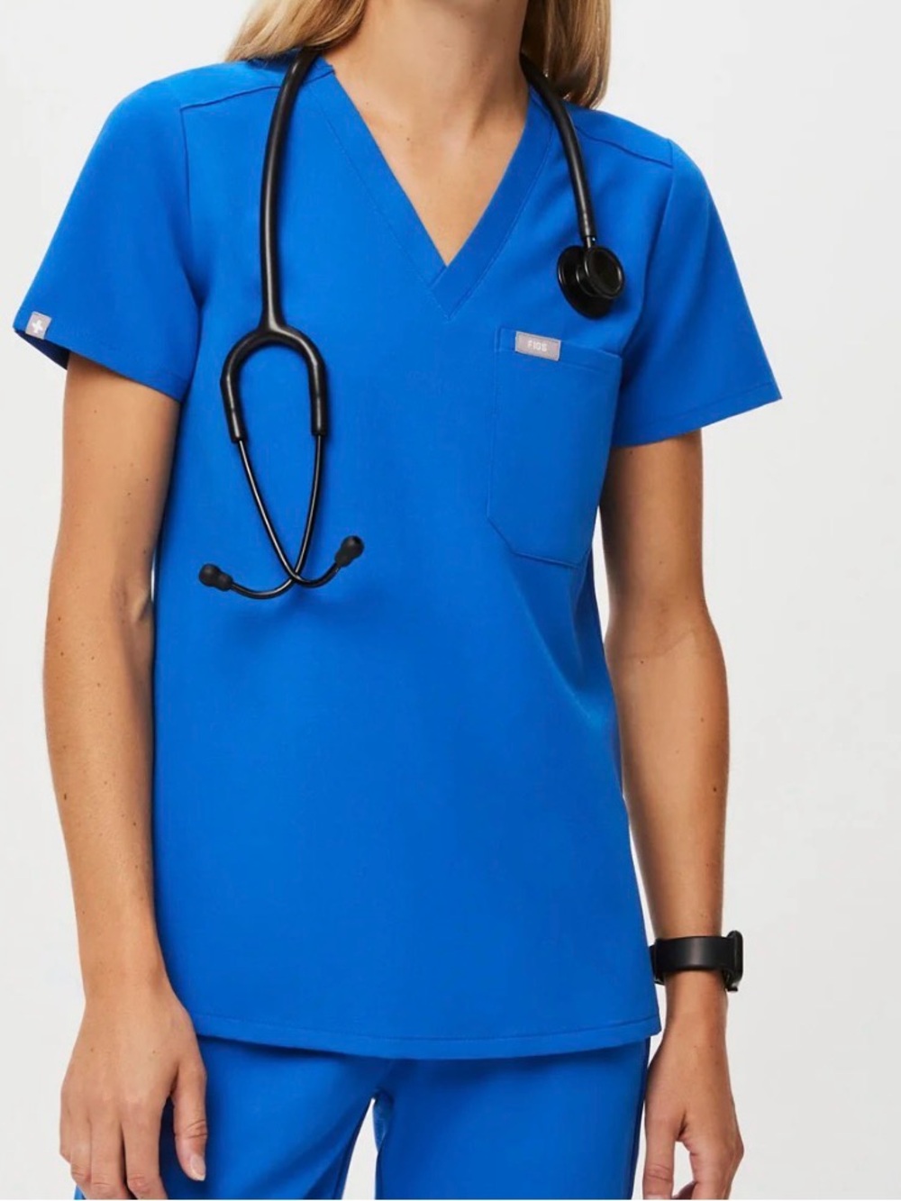 Figs Royal Blue Catarina™ - One-Pocket Scrub Top